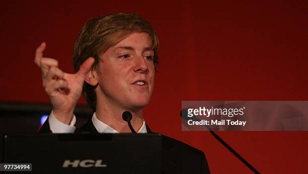 Co-founder of Facebook Chris Hughes at the second day of the India Today Conclave in New Delhi on March 13, 2010.