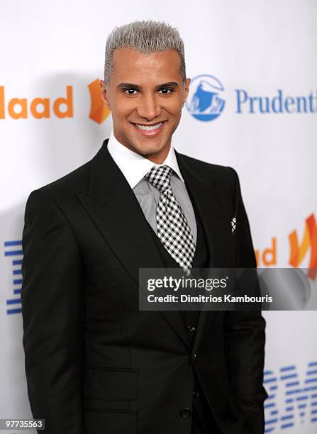 Stylist Jay Manuel attends the 21st Annual GLAAD Media Awards at The New York Marriott Marquis on March 13, 2010 in New York, New York.