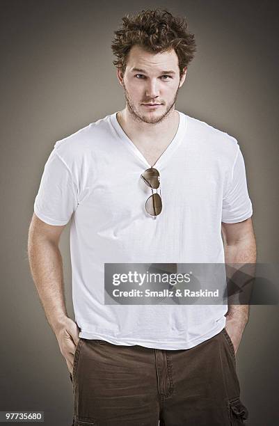 Actor Chris Pratt poses for a portrait session in West Hollywood, CA for BuyHollywood.com.