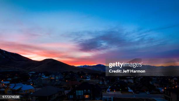 good night herriman - herriman stock pictures, royalty-free photos & images