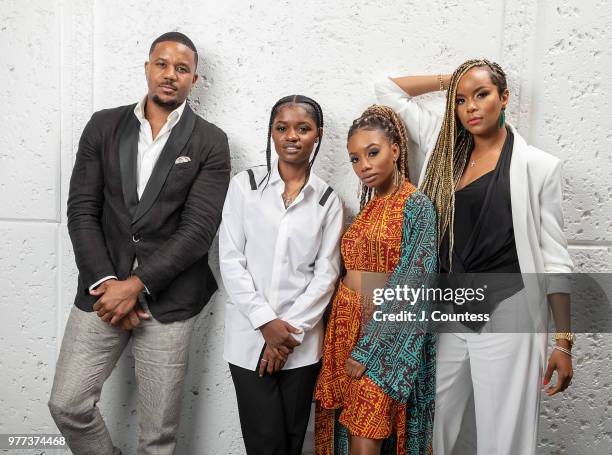 Actors Hosea Chanchez, Bre-Z, Imani Hakim and Latoya Luckett pose for a portrait at the 22nd Annual American Black Film Festival at the The Loews...