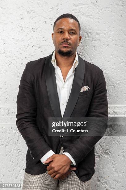 Actor Hosea Chanchez poses for a portrait at the 22nd Annual American Black Film Festival at the The Loews Miami Beach Hotel on June 14, 2018 in...
