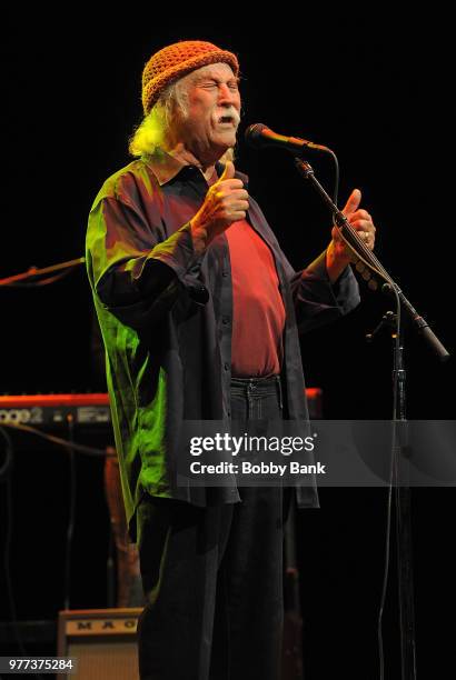 David Crosby performs at Mayo Performing Arts Center on June 17, 2018 in Morristown, New Jersey.