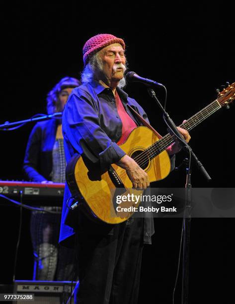 David Crosby performs at Mayo Performing Arts Center on June 17, 2018 in Morristown, New Jersey.