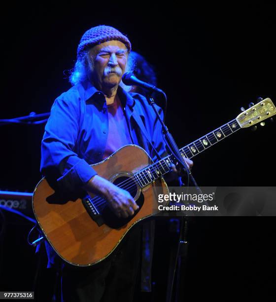 David Crosby performs at Mayo Performing Arts Center on June 17, 2018 in Morristown, New Jersey.