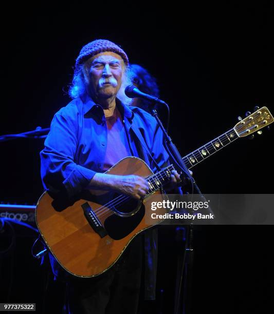 David Crosby performs at Mayo Performing Arts Center on June 17, 2018 in Morristown, New Jersey.