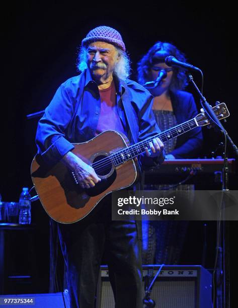 David Crosby performs at Mayo Performing Arts Center on June 17, 2018 in Morristown, New Jersey.