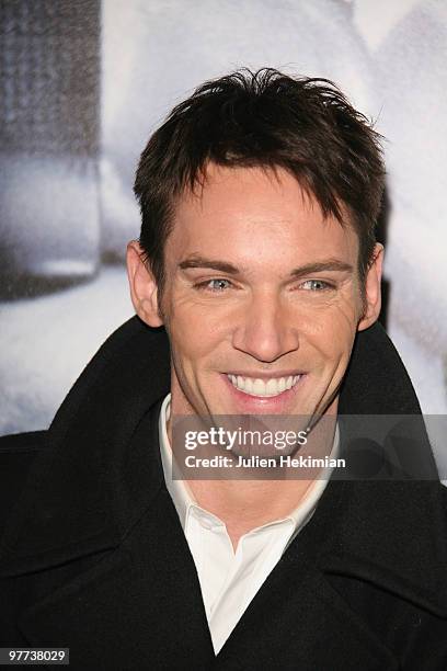 Jonathan Rhys-Meyers attends "From Paris with Love" Paris premiere at Cinema UGC Normandie on February 11, 2010 in Paris, France.