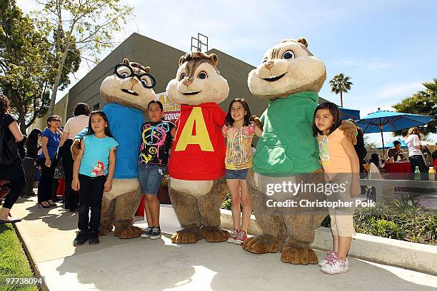 General view at the "Alvin and the Chipmunks: The Squeakquel" Media/Family Day in honor of the March 30th Blu-ray Disc and DVD release at the Fox Lot...