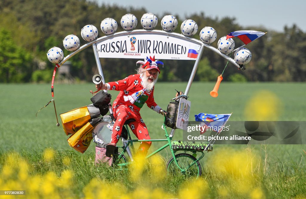 Didi Senft advertises FIFA World Cup