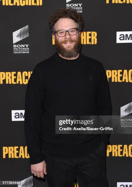 Seth Rogan Directing Seth Rogen Preacher Premiere Photos and Premium High Res Pictures ...