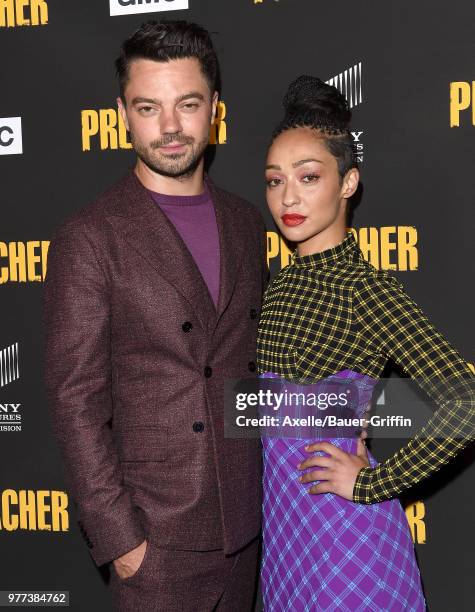 Actors Dominic Cooper and Ruth Negga arrive at AMC's 'Preacher' Season 3 Premiere Party at The Hearth and Hound on June 14, 2018 in Los Angeles,...