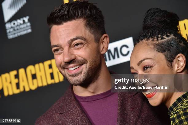 Actors Dominic Cooper and Ruth Negga arrive at AMC's 'Preacher' Season 3 Premiere Party at The Hearth and Hound on June 14, 2018 in Los Angeles,...