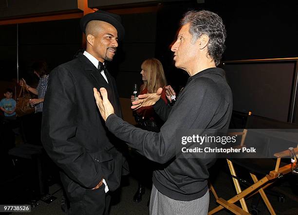 Choreographer Rosero McCoy and CEO, Bagdasarian Productions/producer Ross Bagdasarian at the "Alvin and the Chipmunks: The Squeakquel" Media/Family...