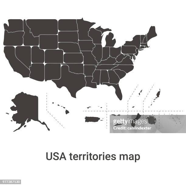 usa territories map - northern mariana islands stock illustrations