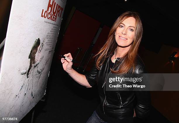 Director Kathryn Bigelow attends the "The Hurt Locker" screening during the 2009 New York Variety Screening Series at Landmark's Sunshine Cinema on...