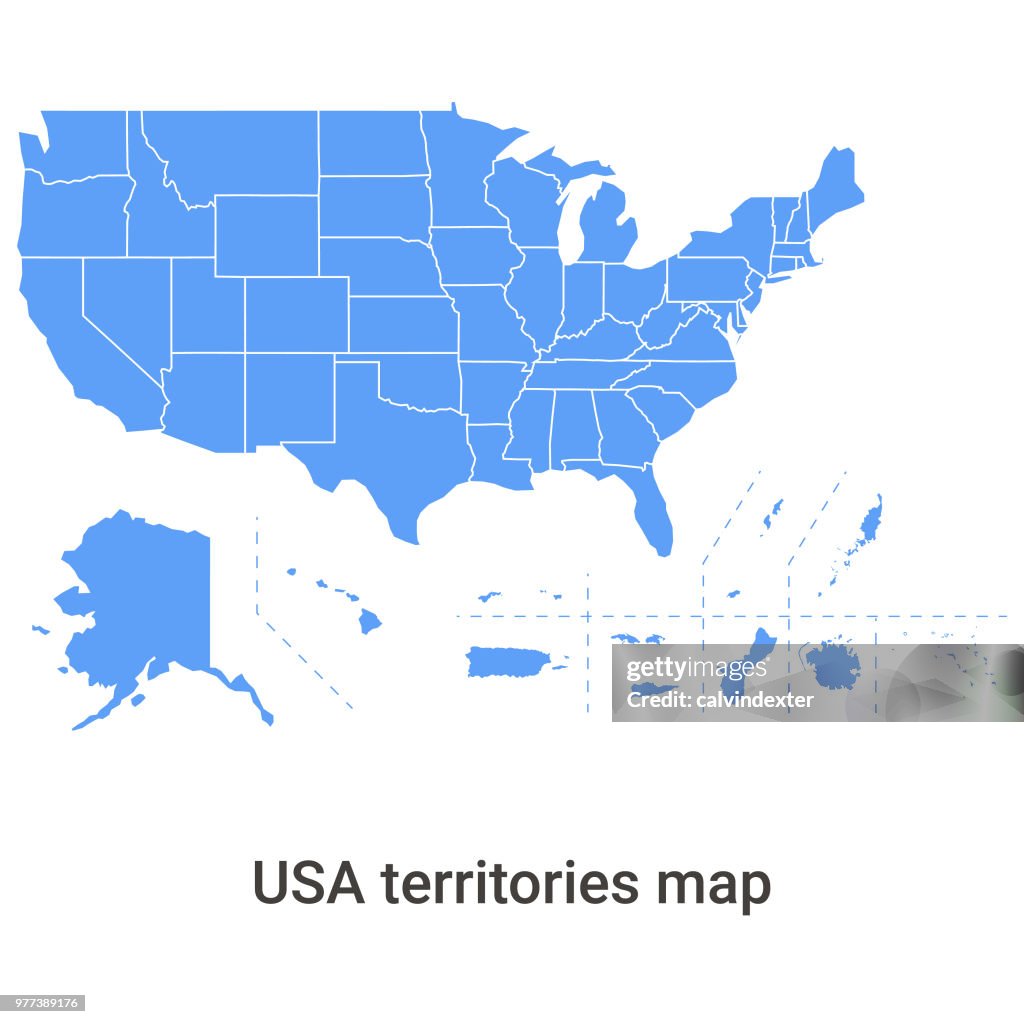 Mappa dei territori usa