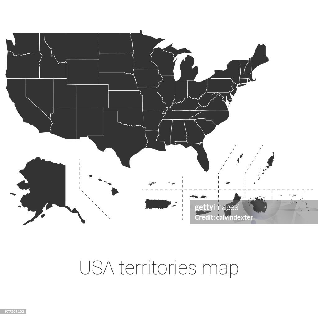 USA territories map