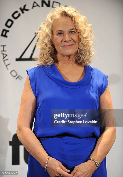 Singer Carole King attends the 25th Annual Rock And Roll Hall of Fame Induction Ceremony at the Waldorf=Astoria on March 15, 2010 in New York City.