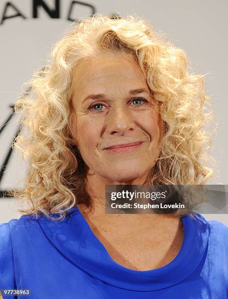 Singer Carole King attends the 25th Annual Rock And Roll Hall of Fame Induction Ceremony at the Waldorf=Astoria on March 15, 2010 in New York City.