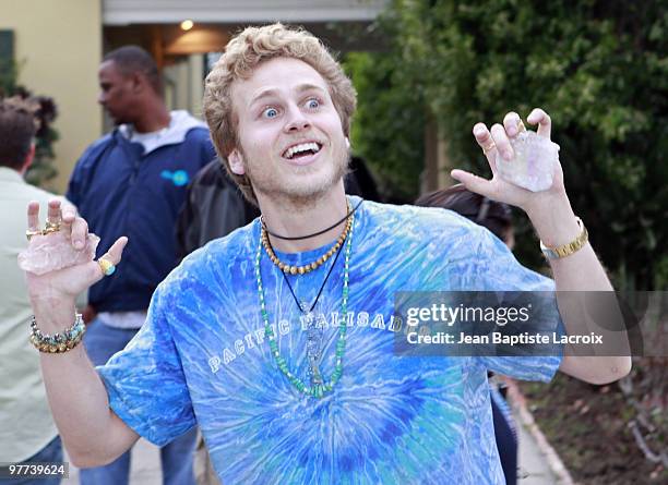 Spencer Pratt is seen in Beverly Hills at on February 19, 2010 in Los Angeles, California.