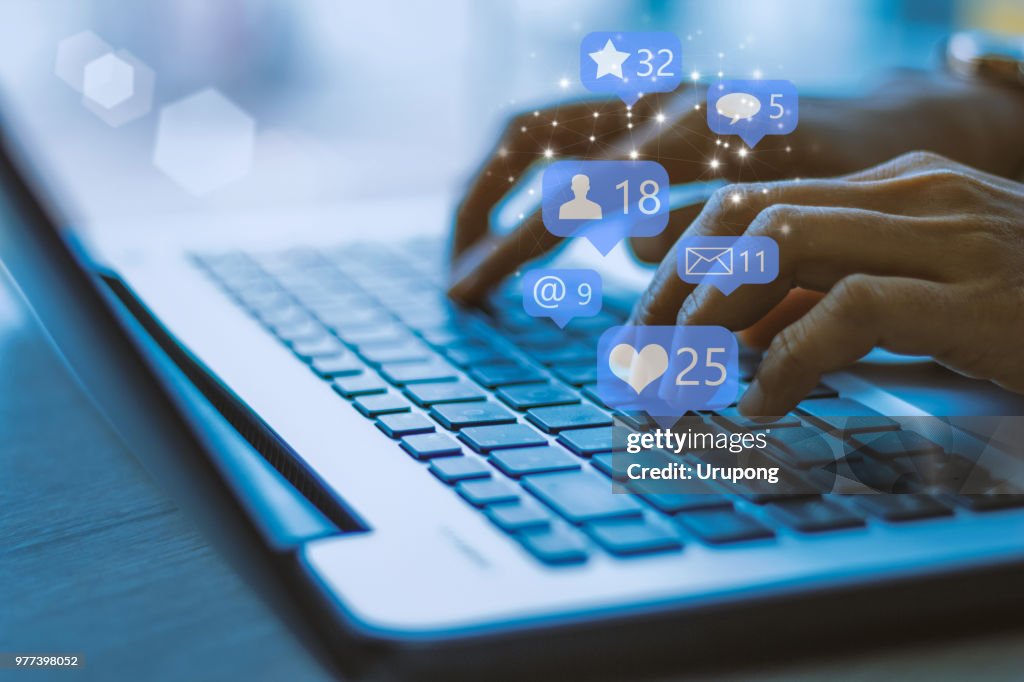 Businesswoman laptop using