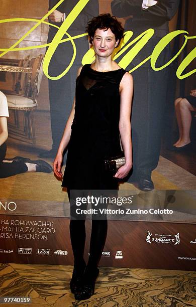 Actress Alba Rohrwacher attends "Io Sono L'Amore": Milan Screening held at Cinema Colosseo on March 15, 2010 in Milan, Italy.