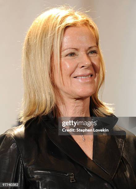 Musician Anni-Frid Prinsessan Reuss of ABBA attends the 25th Annual Rock And Roll Hall of Fame Induction Ceremony at the Waldorf=Astoria on March 15,...