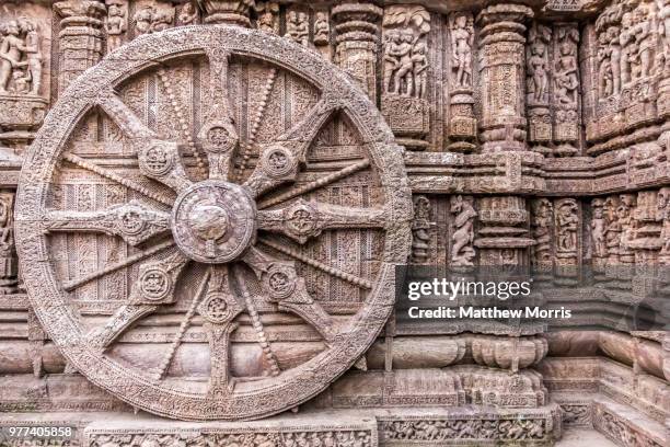 konark temple in odishha - konark wheel stock pictures, royalty-free photos & images