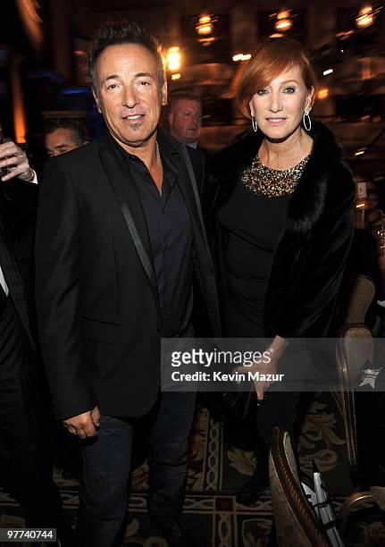 Exclusive* Bruce Springsteen and Patti Scialfa attends the 25th Annual Rock and Roll Hall of Fame Induction Ceremony at The Waldorf=Astoria on March...