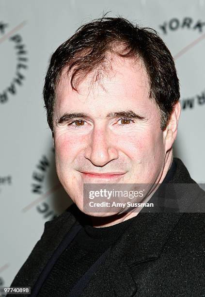 Comedian Richard Kind attends the New York Philharmonic 2010 Spring Gala "Sondheim: The Birthday Concert" at Avery Fisher Hall at Lincoln Center for...