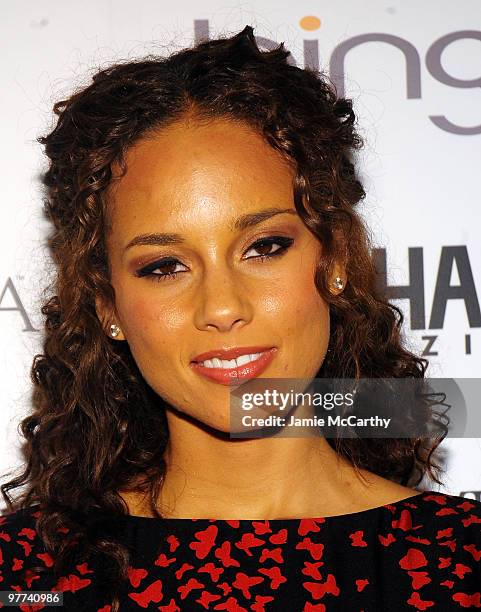 Musician Alicia Keys attends Gotham Magazine's Annual Gala hosted by Alicia Keys and presented by Bing at Capitale on March 15, 2010 in New York City.
