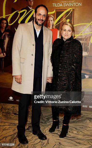 Luca Guadagnino and Silvia Venturini Fendi attends "Io Sono L'Amore": Milan Screening held at Cinema Colosseo on March 15, 2010 in Milan, Italy.