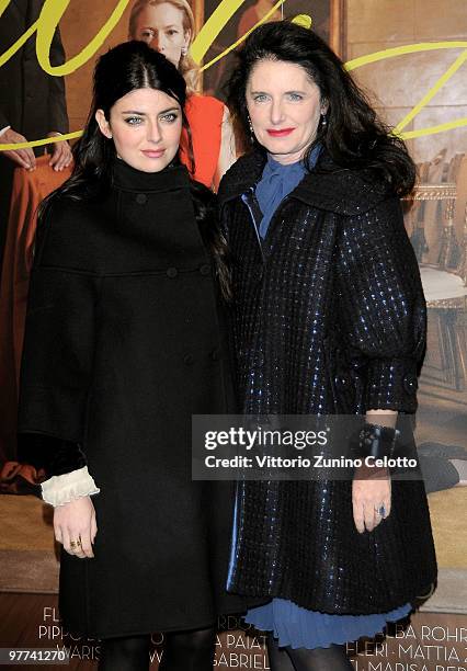 Lucilla Bonaccorsi and Luisa Beccaria attend "Io Sono L'Amore": Milan Screening held at Cinema Colosseo on March 15, 2010 in Milan, Italy.