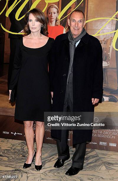 Sonia Raule and Franco Tato attend "Io Sono L'Amore": Milan Screening held at Cinema Colosseo on March 15, 2010 in Milan, Italy.