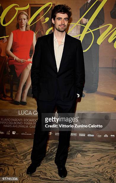 Actor Flavio Parenti attends "Io Sono L'Amore": Milan Screening held at Cinema Colosseo on March 15, 2010 in Milan, Italy.