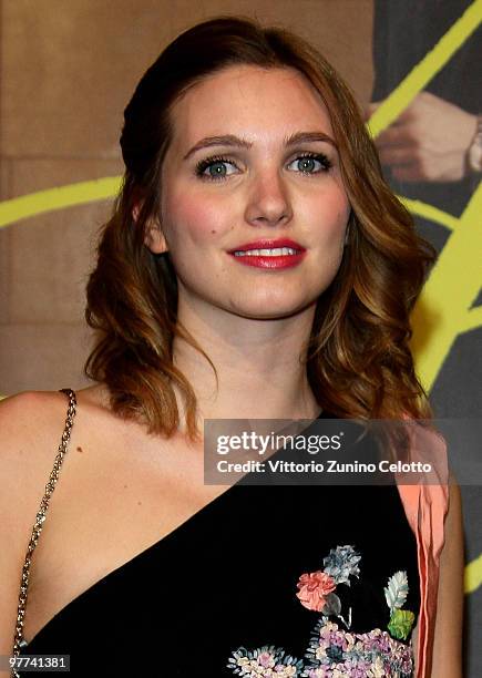 Actress Eleonora Albrecht attends "Io Sono L'Amore": Milan Screening held at Cinema Colosseo on March 15, 2010 in Milan, Italy.