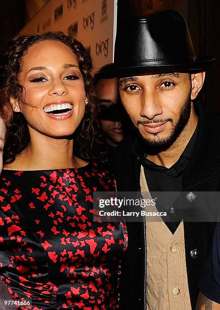 Musician Alicia Keys and recording artist Swizz Beatz attend Gotham Magazine's Annual Gala hosted by Alicia Keys and presented by Bing at Capitale on...