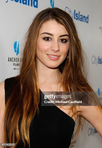 Actress Dominik Garcia-Lorido arrives at the Los Angeles premiere of "City Island" held at Westside Pavillion Cinemas on March 15, 2010 in Los...