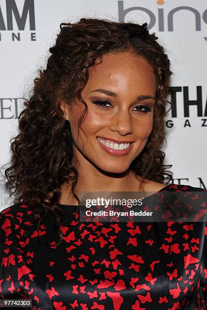 Recording artist Alicia Keys attends the Gotham Magazine annual gala presented by Bing at Capitale on March 15, 2010 in New York City.