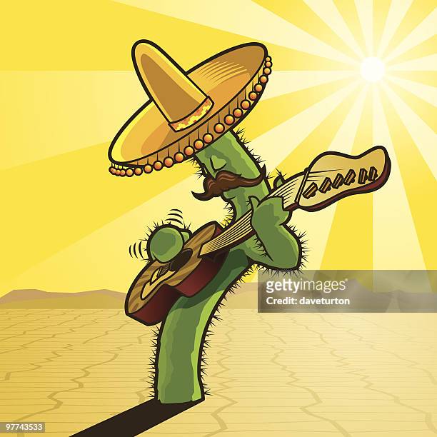 cactus cash - cactus sombrero stock illustrations