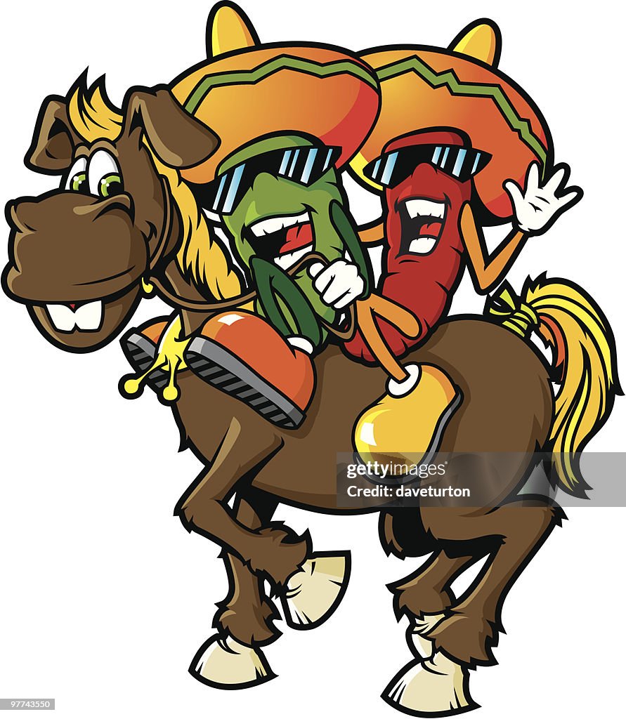 Chili Peppers on a Donkey