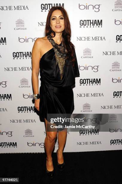 Designer Catherine Malandrino attends Gotham Magazine's Annual Gala hosted by Alicia Keys and presented by Bing at Capitale on March 15, 2010 in New...