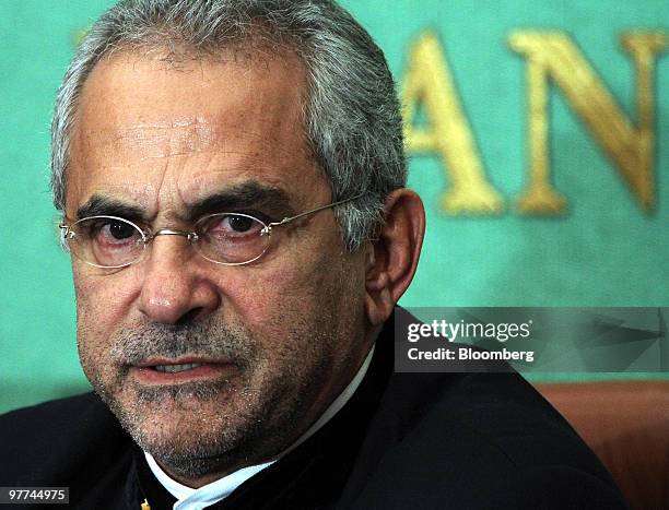 Jose Ramos-Horta, East Timor's president, speaks during a news conference at the Japan National Press Club in Tokyo, Japan, on Tuesday, March 16,...