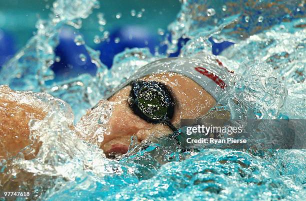 Stephanie Rice of Australia competes in the Woman's 200m Freestyle Final during day one of the 2010 Australian Swimming Championships at Sydney...