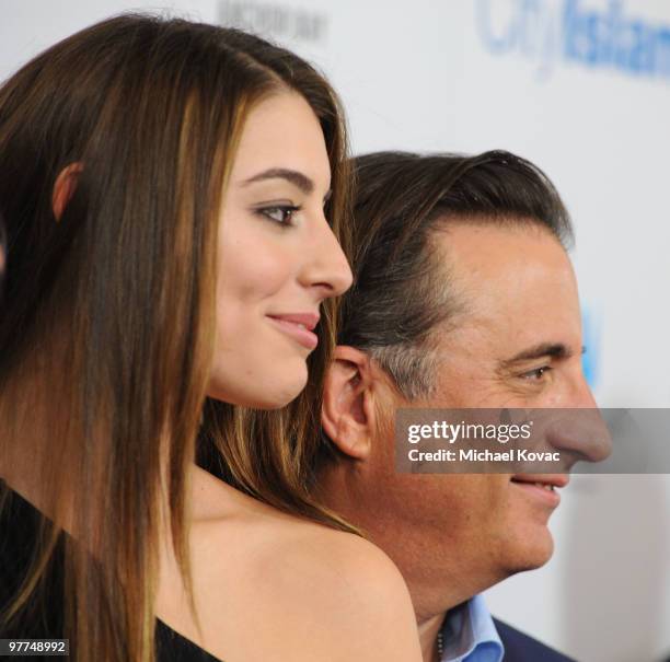 Actor Andy Garcia and daughter actress Dominik Garcia-Lorido attend the Los Angeles Premiere of 'City Island' on March 15, 2010 in Los Angeles,...