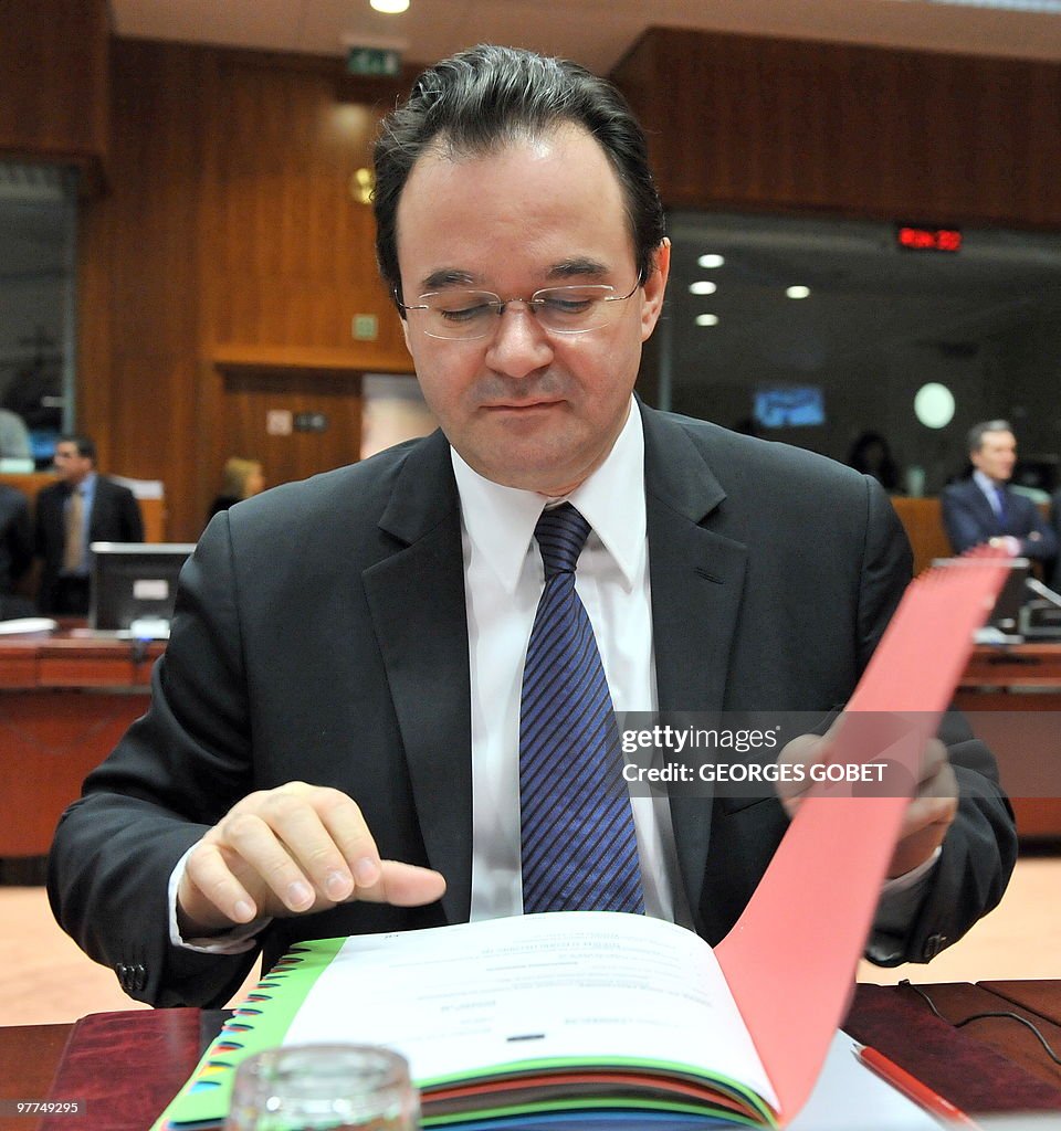 Greek Finance Minister Giorgios Papacons