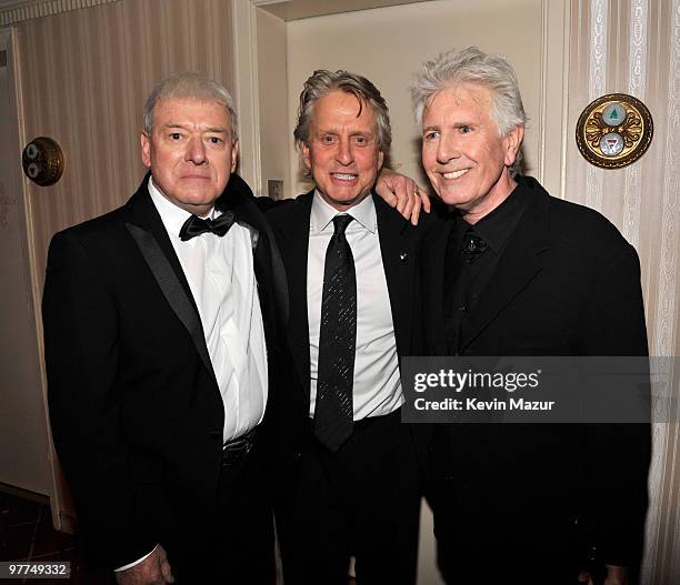 Exclusive* Allan Clarke, Michael Douglas and Graham Nash attends the 25th Annual Rock and Roll Hall of Fame Induction Ceremony at The Waldorf=Astoria...