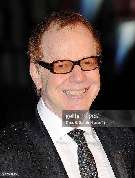 Danny Elfman arrives for the Royal World Premiere of 'Alice in Wonderland 'at the Odeon Leicester Square on February 26, 2010 in London, England.