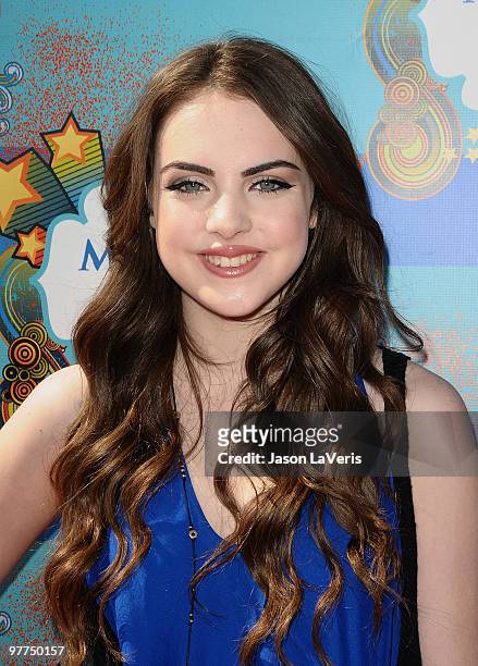 Actress Elizabeth Gillies attends the Make-A-Wish Foundation event at Santa Monica Pier on March 14, 2010 in Santa Monica, California.